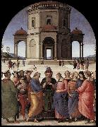 PERUGINO, Pietro Marriage of the Virgin af oil on canvas